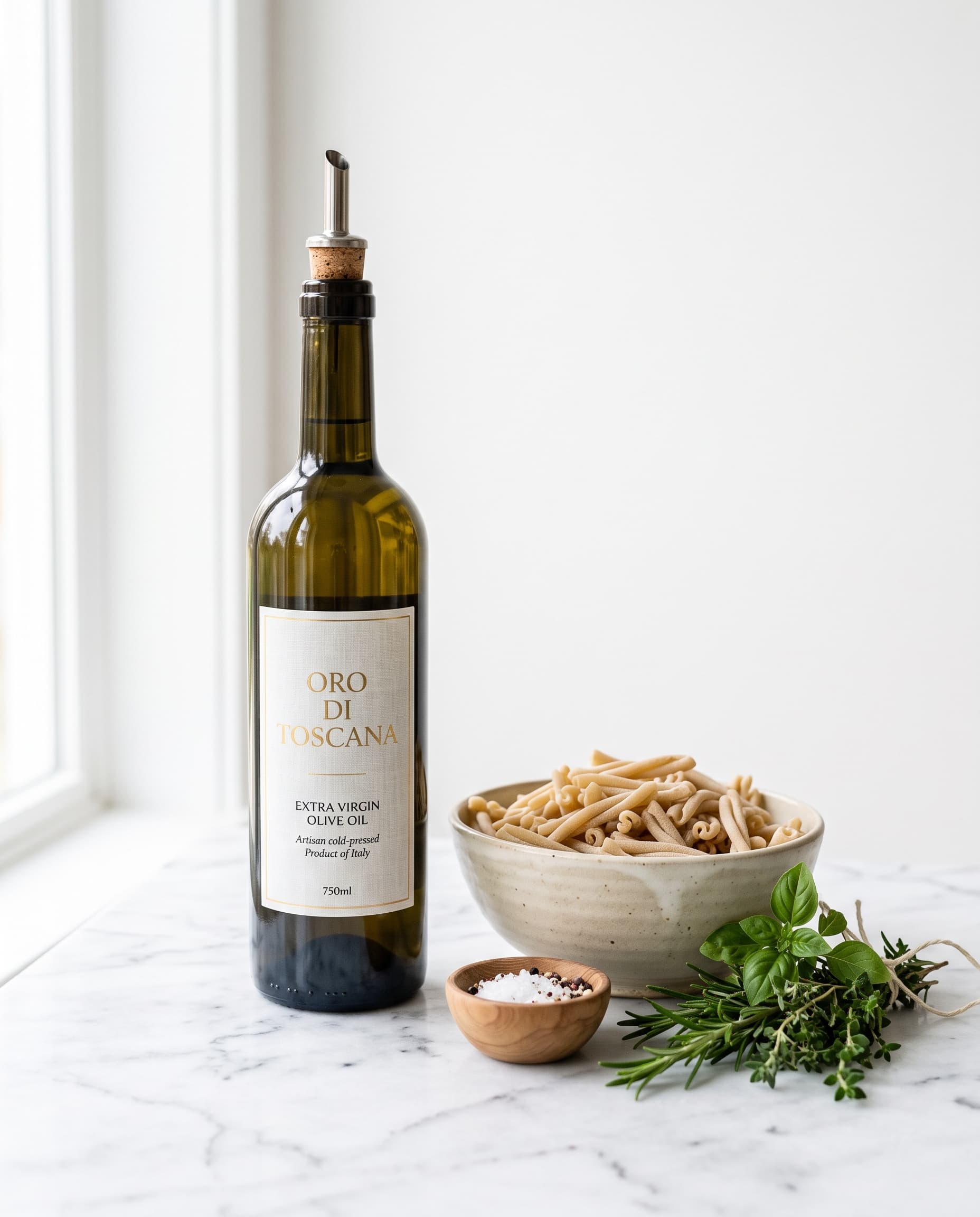 Supermarket — oliwa premium i makaron