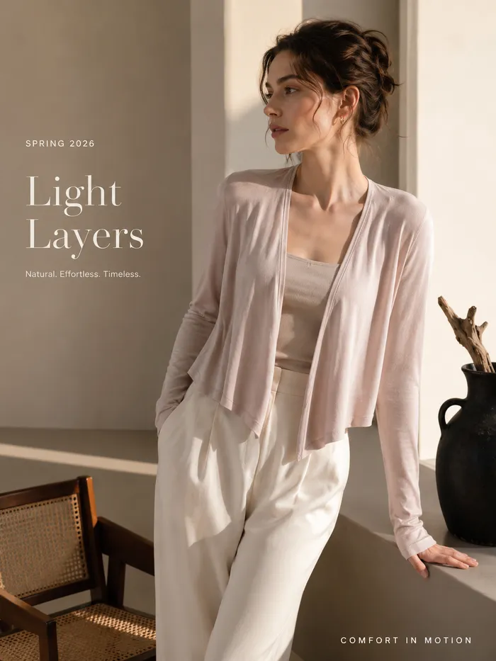 Komora — Light Layers, comfort in motion